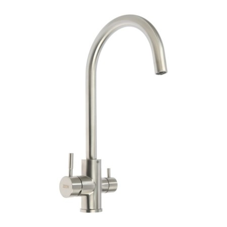 Zein ZS 20101 kitchen mixer, with output for drinking water, stainless steel, satin-3