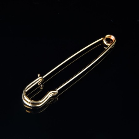 Pin "simple" 7 cm, color gold-2