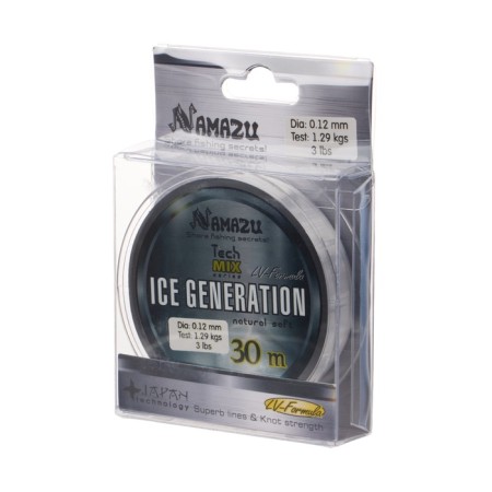 Namazu Ice Generation Flacks, diameter 0.12 mm, test 1.29 kg, 30 m, transparent