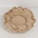 Animal bed lynx on a screed with ears, beige color 30-50 cm
