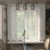 Tulle to the kitchen without curtain tape, 210x165 cm, white color, 100% polyester