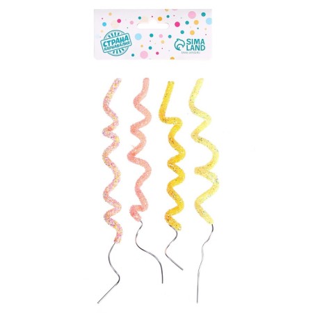 Jewelry for the cake "spirals", stretch, peach color-2