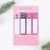 New Year. Bookmarks for books-stalks, 4 pcs, 20 l "herring"