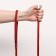 Leather leather single -layer, driven, 1.37 m x 1 cm, red