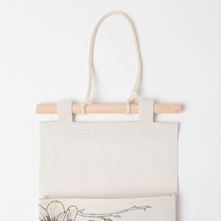 Textile "flowers" 2 compartments, 41x20 cm-2