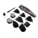 Trimmer Sakura SA-5531BK, for beard/mustache/head, 3-12 mm, 9 nozzles, battery, black
