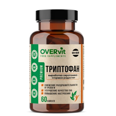 Triptofan Overvit, 60 capsules