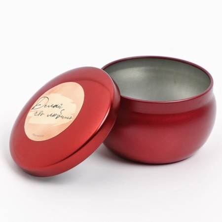 Bank for making candles with the sticker “Do what you love”, 6 x 4 cm.-1