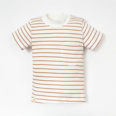 T-shirt T-shirt, I am Basic Line, height 86-92 cm, beige strip