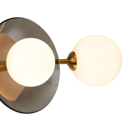 Ceiling Lamp Indigo, 11020/6C Brass. 6x40W, G9, 680x680x250 mm, matte white color-3
