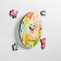Wall clock, series: children's "bunny", discrete move, d-23.5 cm