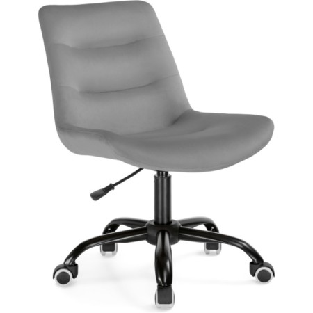 Computer chair Ordi Metal/velor, black/gray 56x65x85 cm