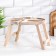 A table - a tray with a menage and folding legs "Let it always be delicious" d = 30x2 birch