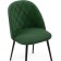 Stol on a metal frame Zest metal/velor, black/green 50x54x81 cm
