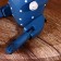Souvenir "Rabbit" hanging paws, wood 20 cm, blue
