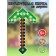 Wooden chirus "Pixel green" 28.5 cm.