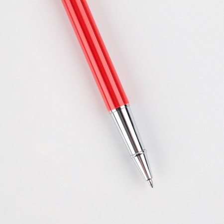 Metal pen with a cap "Russian Sport", accessories silver, 1.0 mm-3
