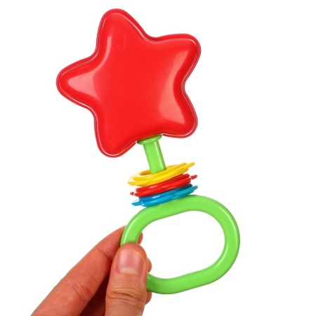 Rattle "Asterisk", color mix, Aelita-4
