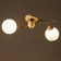 Causte "Viva" 2he27 40W white-gold 56x23x23 cm Bayerlux