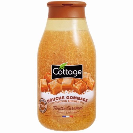 Shower gel Cottage Exfoliating Shower Gel "Sweet Caramel", exfoliating, 270 ml