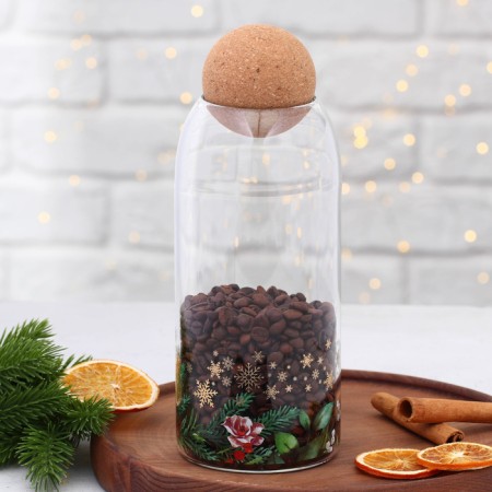 Bank for storage "Winter Stories", 1000 ml-2