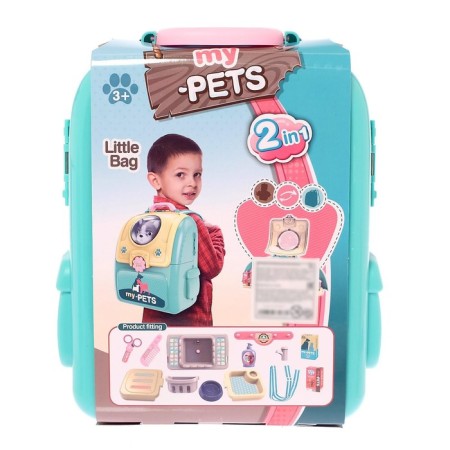 Game set "Veterinar" in a backpack, pet Mix-8