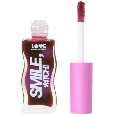 Lip gloss Love Generation Smile, *itch!, Tone 10 wine, 10 ml