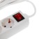 Extension cord Luazon Lighting, 4 sockets, 7 m, 6 A, 1300 W, 3x0.75 mm2, s/k, with excavation, b
