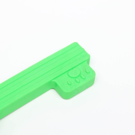 Chewing toy "Key", TPR, 10 cm, green-3