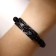 Bracelet Unisex "Shambhala" Scorpio, black color with ferrous metal, ball No. 8, d = 7 cm
