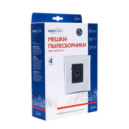 E-32/4 EuroClean bag synthetic for a vacuum cleaner, 4 pcs