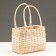 Wicker basket, 22 x 14 x 14/29 cm, beige, rattan