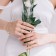 Ring set 5 pieces "perfect fingers" crown, white color in gold