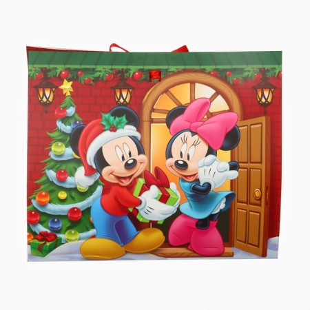New Year. Gift box, folding, "Happy New Year", 27x23x15 cm, Mickey Mouse-5