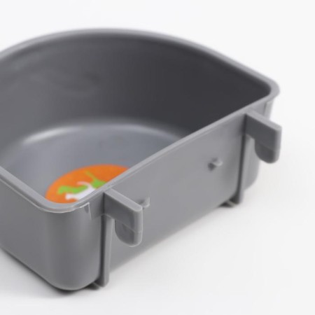 Plastic bowl in a cage and for carrying 250 ml, gray-4