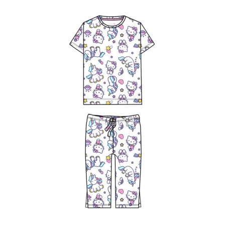 Pajama for the girl PlayTode: T -shirt and Bridges, height 104 cm-5