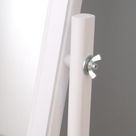 Floor mirror, 132x45 cm, white color-4
