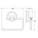 Toilet paper holder, chrome, fbs