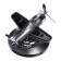 Assessoir on a panel with a flavor, plane, black chrome, plastic