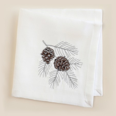 Set of napkins with embroidery SL Home "New Year" 40x40cm-2 pcs., Len 100%-8