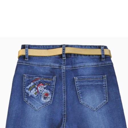 Jeans for girls, height 164 cm, blue color-4