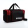 Road bag on lightning, 3 outer pockets, long belt, black/red color