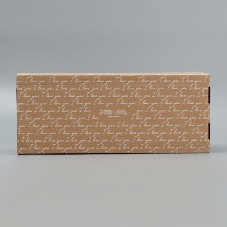Gift Folding Box with PVC, packaging, love you, 16 x 35 x 12 cm-4