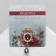 Brooch "Empress" Baroque, white-gray color in gold