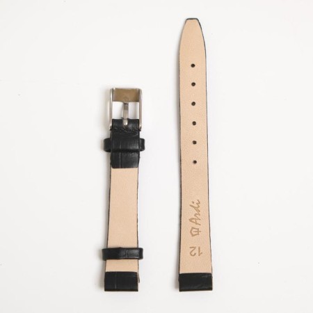 Watch strap, female, 12 mm, harness 65 mm, larynx 105 mm, genuine leather-2