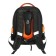 School backpack, 40 x 33 x 19 cm, ergonomic back, Stavia "capybara", black/orange