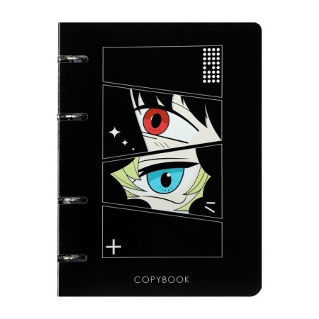 A notebook on rings A5 80 sheets in the Calligrata "Anime" cage, plastic cover, offset unit-2