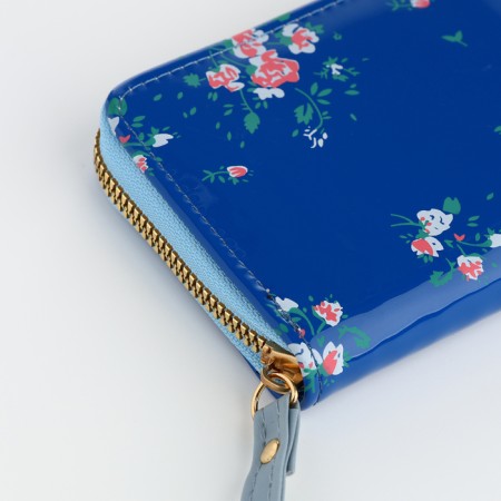 Women's wallet with lightning, blue color-3