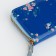 Women's wallet with lightning, blue color