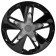 Wheel caps 16 "Super Astra T", Silver/Black, Carbon, 2 pcs Airline AWCC-16-05